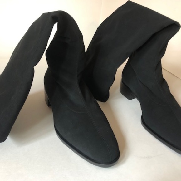 Soft, stretch, knee-high black PANARA boot. - Picture 8 of 8